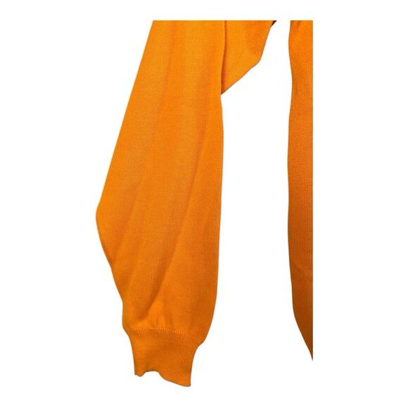 Polo Ralph Lauren Sweater Rugby Mens Large Orange Pullover V-Neck Sweatshirt - Picture 4 of 11